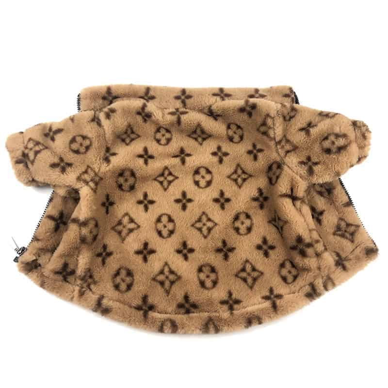 Chewy V Designer Dog Coat - Brown