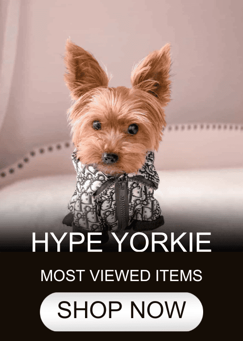 Pucci Dog Hoodie B&W • Yorkies Gram